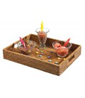 Rectangular Alice - rattan honey