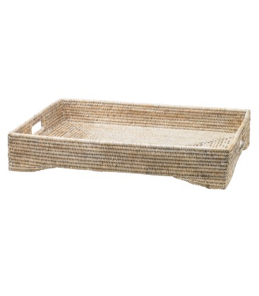 Large rectangular plate Raising - cane-white brushed