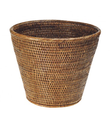 Corbeille à papier Tonga - rotin miel