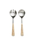 Ondine - Salad servers - white ceruse rattan