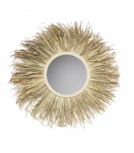 Grass mirror - miroir rond en herbes marines Ø100cm