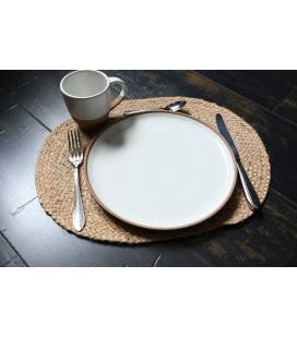 Set de table carré Rosalie - blanc cérusé