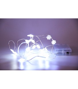 Photophore Lighty miel avec guirlande led