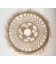 Wall mandala in macramé woven jute - 42cm