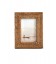 Zoom "S". Photo frame in honey rattan. Freestanding or wall-mounted.