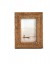 Zoom "S". Photo frame in honey rattan. Freestanding or wall-mounted.