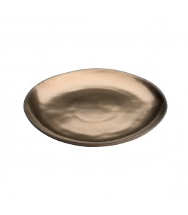 Assiette plate collection Loft coloris bronze 26,5cm