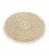 Set de table en raphia naturel clair et coquillages