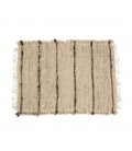 Set di 4 tovagliette americane in cotone beige e nero
