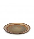 Assiette plate collection Loft coloris bronze 26,5cm