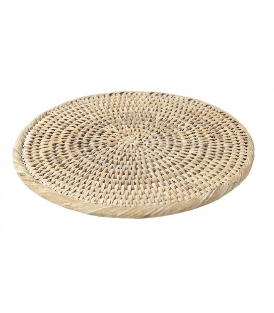Defined Deco Set Di 6 Tovagliette Ovali In Rattan Intrecciato | 40,6x30,5 Cm | Stile Bohémien