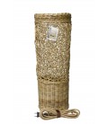 Magwe lampe colonne M - 67cm - rotin naturel