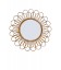 Miroir Flower 80cm - coloris miel - rotin naturel Pagan