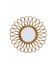 Miroir Flower 50cm - coloris miel - rotin naturel Pagan