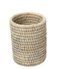 Pot cylindrical Odée - rattan cerusé