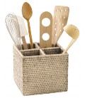 Range-cookware Kitchen - rattan white brushed