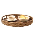 Oval platter Ovalia - rattan honey