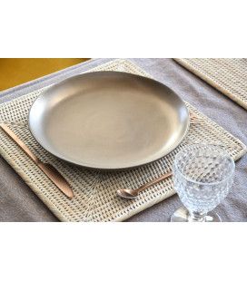 Set de table carré Rosalie - blanc cérusé