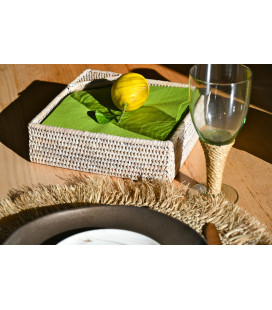 Range-serviettes Convives GM blanc cérusé