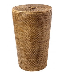 Laundry basket lined Tamara - rattan honey