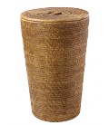 Laundry basket lined Trapezoid - rattan honey