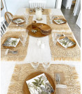 Set de table en rectangulaire raphia avec franges Bazar Bizar Set de table en rectangulaire raphia avec franges Bazar Bizar