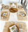 Set de table en rectangulaire raphia avec franges Bazar Bizar