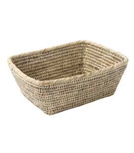 Bread basket Royans - rattan white brushed