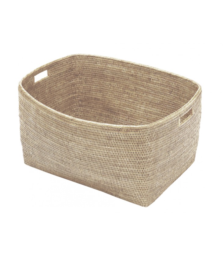Wicker discount trash cans