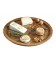 Plateau à fromages - rotin miel et verre