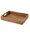 Rectangular plate Babeth - rattan honey