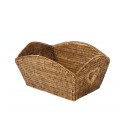 Recycle bin-rectangular - rattan honey