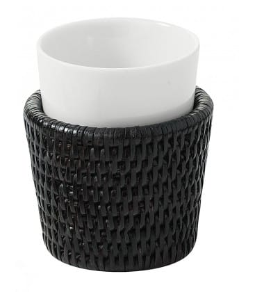 Glass bathroom Noré - rattan-black-and-porcelain