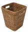 Wastepaper bin square Paul - rattan honey