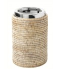 Cooler for bottle Gaven - rattan white brushed