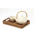 Small rectangular plate Taiki - rattan honey