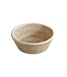 Bread basket small model Yvette - white brushed