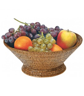 Coupe à fruits en rotin tressé Agapes miel