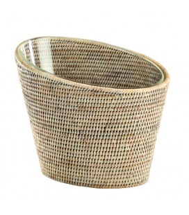 Champagne bucket rattan Clubbing - colour white brushed