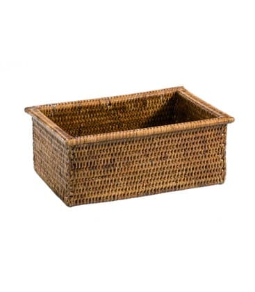 Casier rectangulaire en rotin naturel - Tasty coloris miel