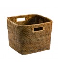 Basket square natural rattan - Cali colours honey