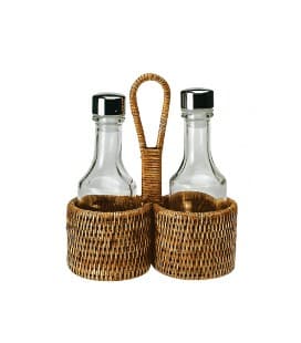 3 piece set of oil/vinegar Twins - honey