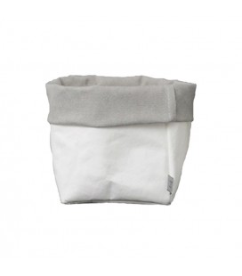 Panière en fibre de cellulose - dafne blanc et gris linea easy 24cm