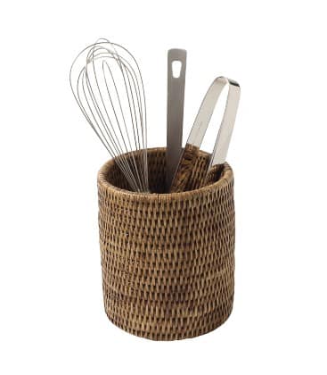 Pot utensil, cylindrical, Solo - rattan honey